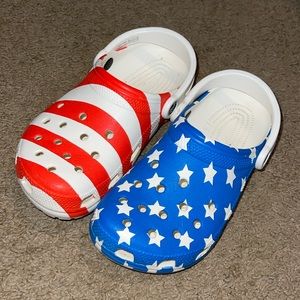 American flag crocs